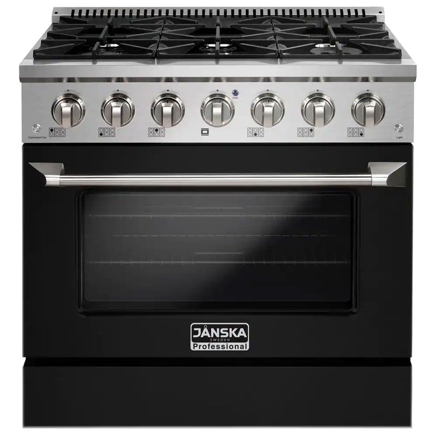 JANSKA 36 Inch Professional 6-Burner Gas Range