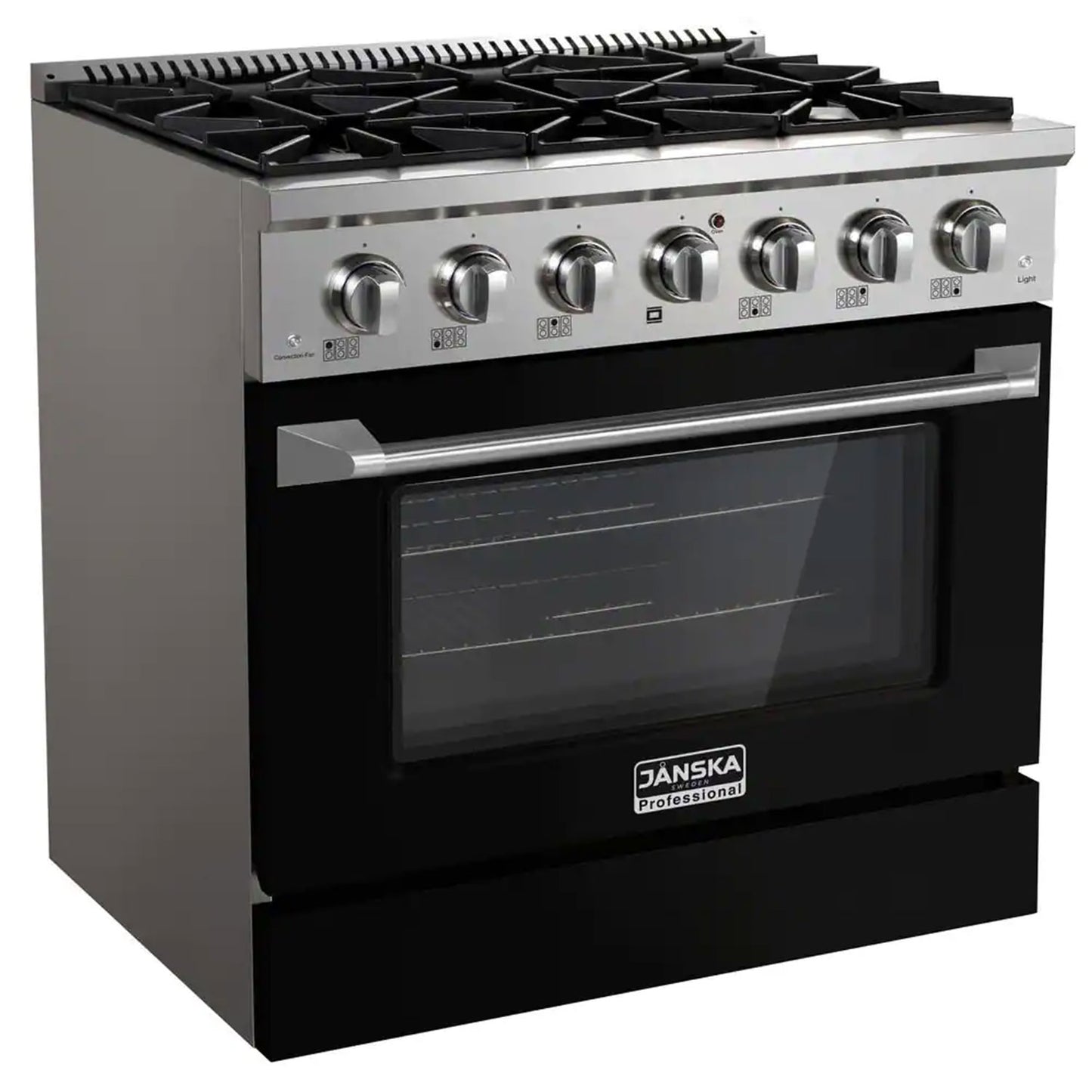 JANSKA 36 Inch Professional 6-Burner Gas Range