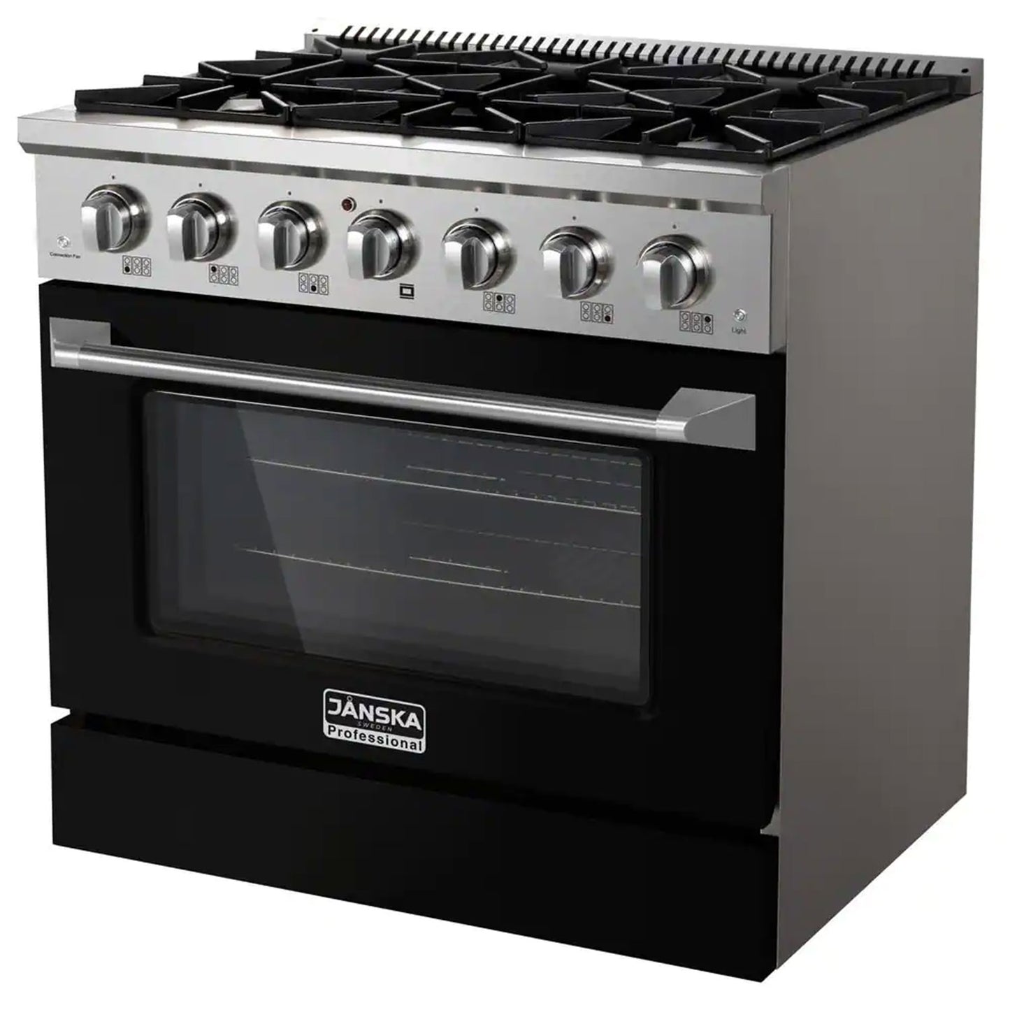 JANSKA 36 Inch Professional 6-Burner Gas Range