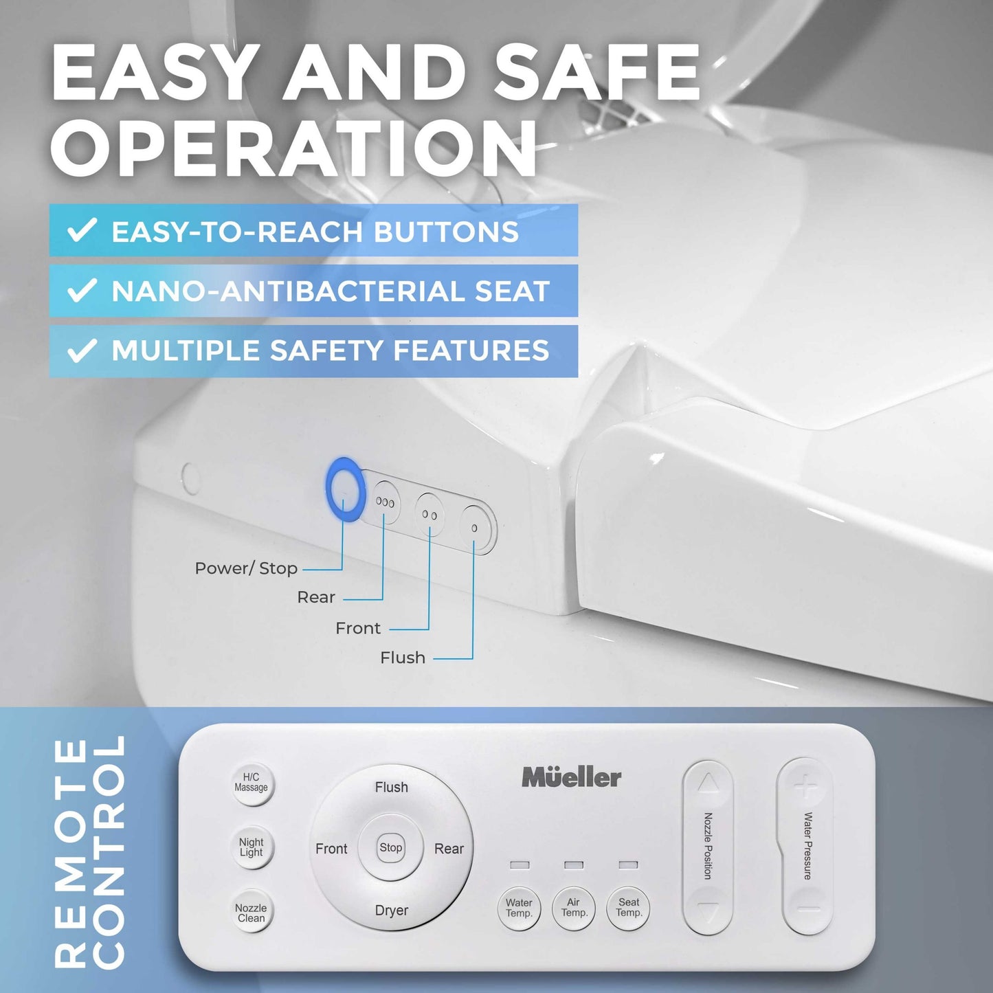 Mueller by JANSKA Smart Bidet Toilet