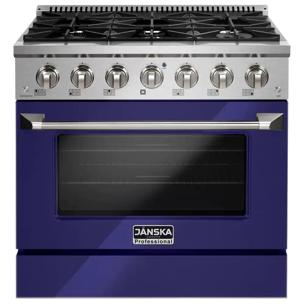 JANSKA 36 Inch Professional 6-Burner Gas Range