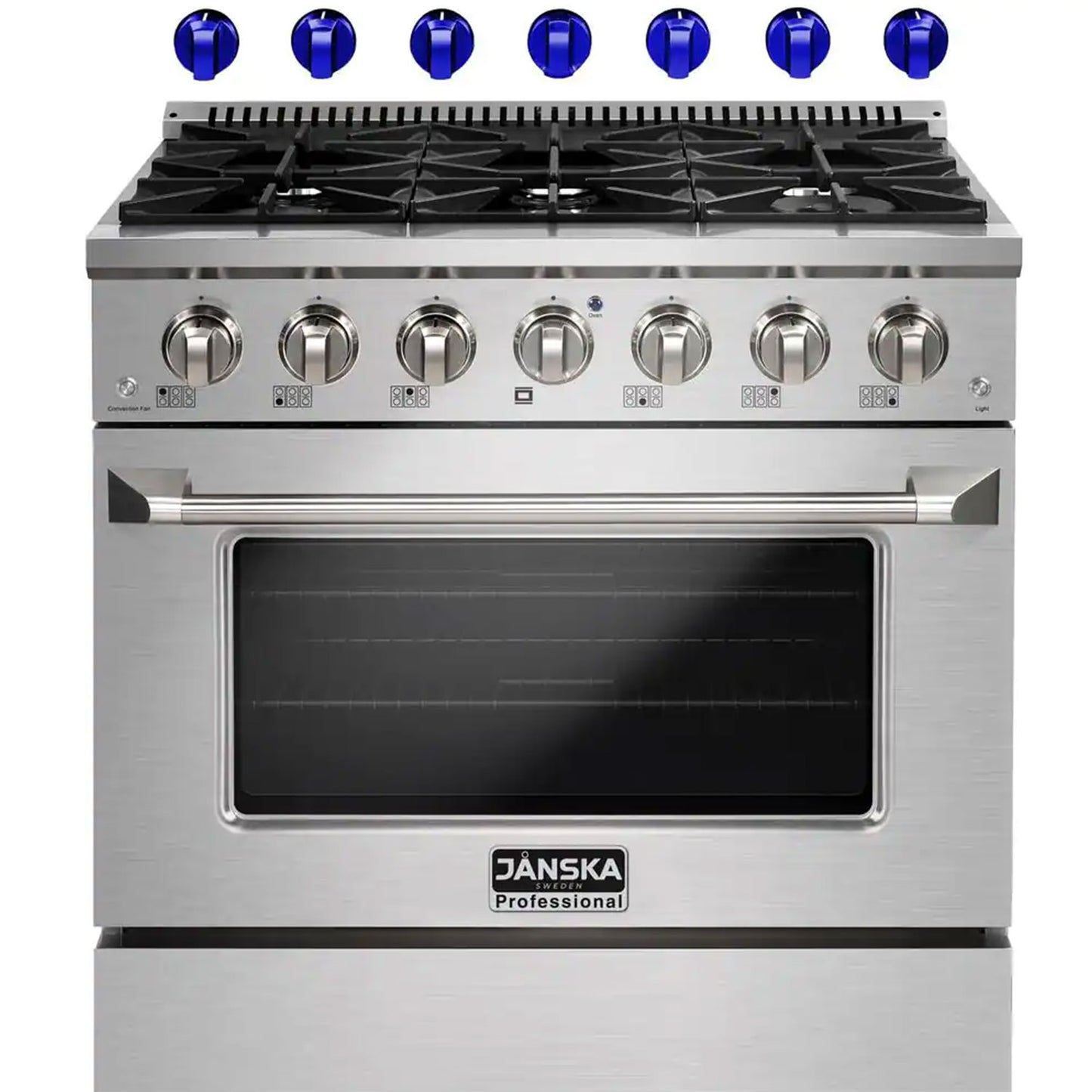 JANSKA 36 Inch Professional 6-Burner Gas Range