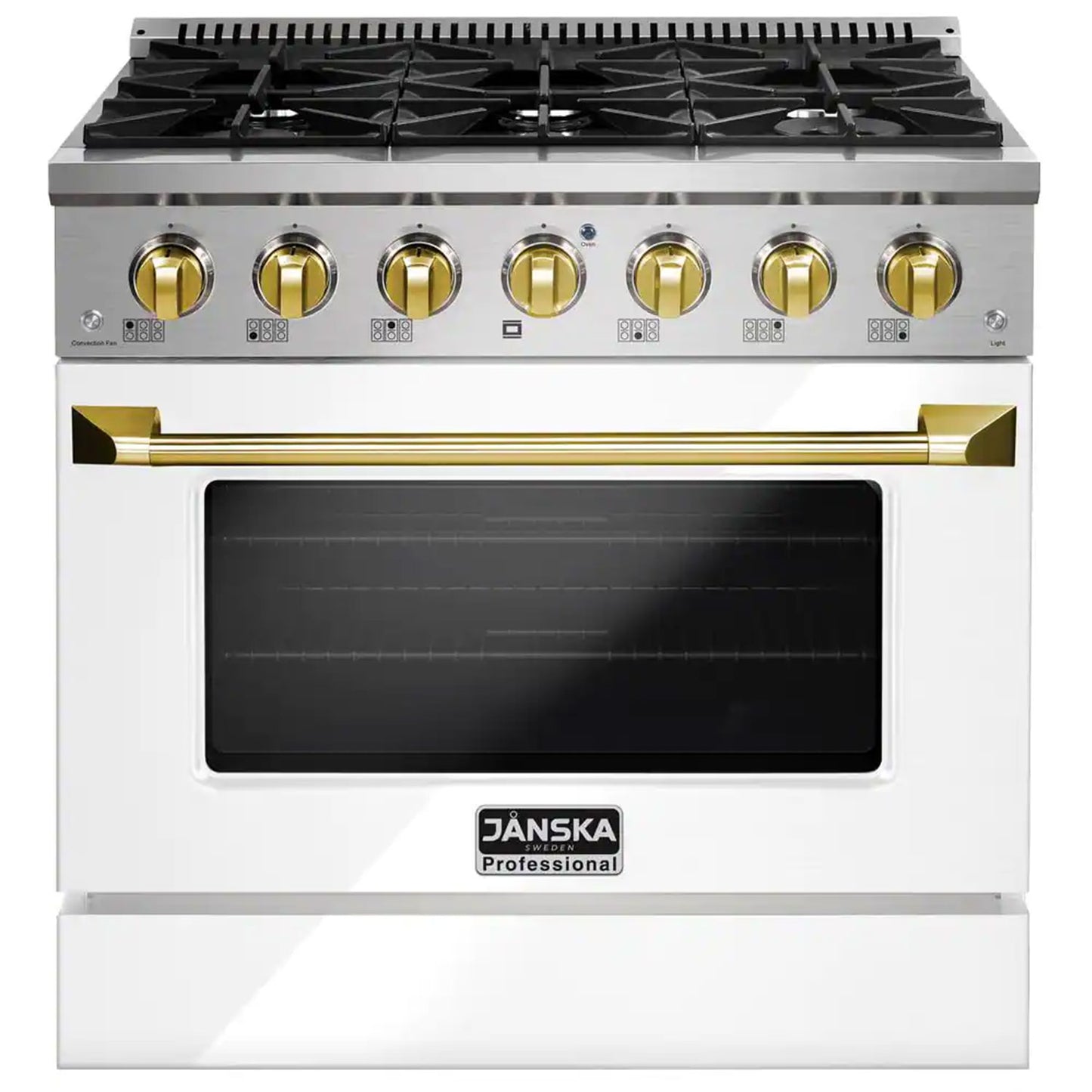 JANSKA 36 Inch Professional 6-Burner Gas Range